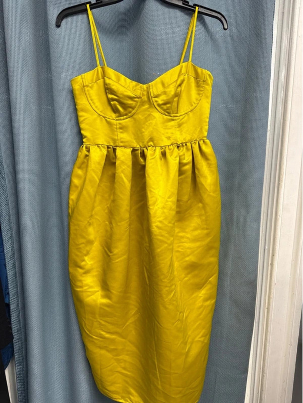 Future collective yellow midi dress